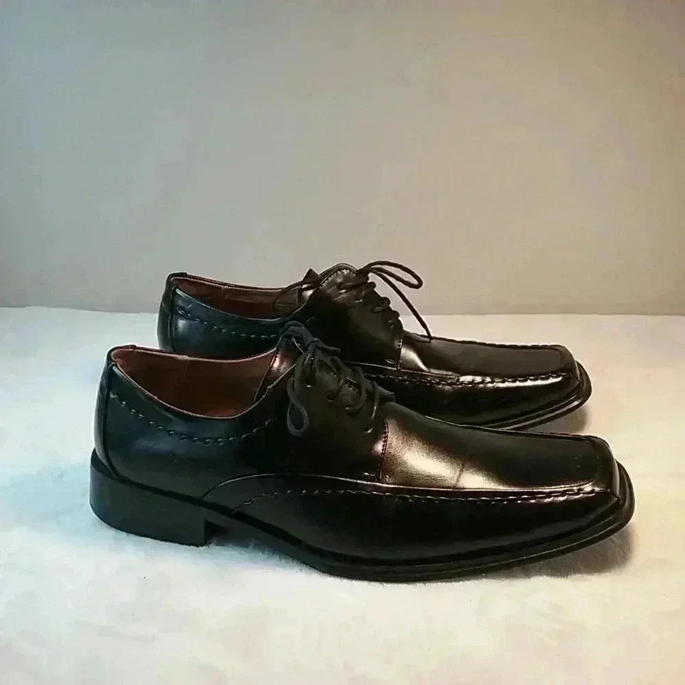 Coronado men's Oxfords Dress shoes black lace up